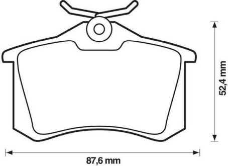 VW гальмівні колодки задн.Golf, Bora,Passat,Skoda Octavia, Audi,Renault,Peugeot Jurid 573032J (фото 1)