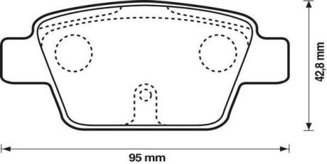 FIAT гальмівні колодки задні STILO, BRAVO 1.2 16V-2.4 20V 01- Jurid 573105J