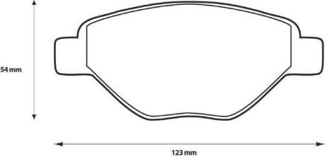 RENAULT Гальмівні колодки передні Megane II 1.4 16V 02- Jurid 573123J