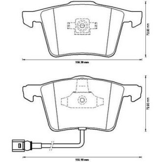 VW гальмівні колодки передн.Audi A3 06-,Golf V,VI,Eos,Seat Leon 06- Jurid 573197J