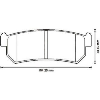 CHEVROLET гальмівні колодки задні Lacetti 04- Jurid 573216J