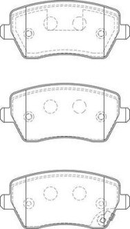 Гальмівні колодки передн. NISSAN Micra, Note 03- RENAULT Clio, Kangoo 1.5DCI Jurid 573255J