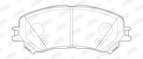 RENAUTL Колодки гальмівні пер. Espace 1,6dCi 15- Jurid 573673J
