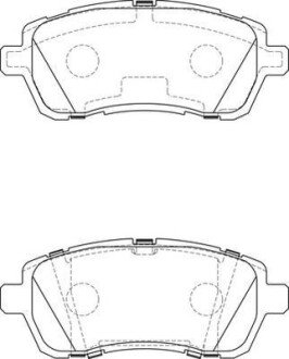 FORD гальмівні колодки передн.Fiesta 08- Jurid 573747J