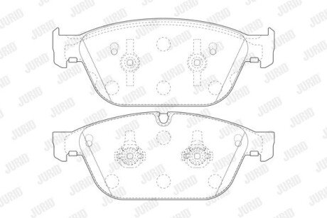 Гальм. колод. передн. AUDI A8 10-18 Jurid 573775J (фото 1)