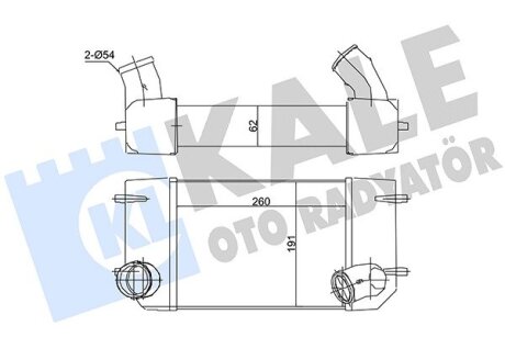 LANDROVER Інтеркулер Defender,Discovery I 2.5TD 90- Kale 116200