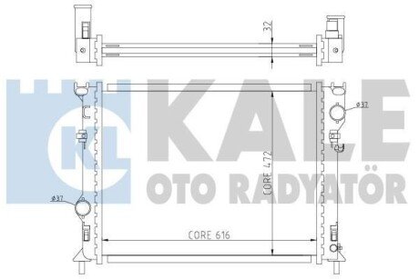 CHRYSLER Радіатор охолодження 300C 2.7/5.7 04- Kale 341940