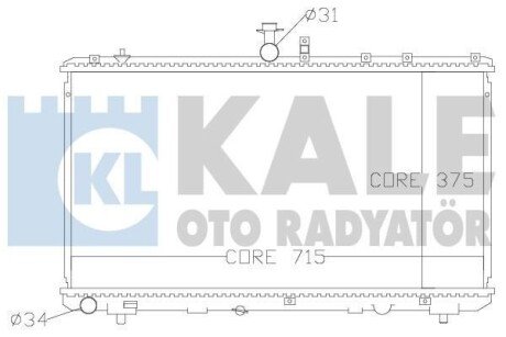 FIAT радіатор охолодження Sedici,Suzuki SX4 1.6 Kale 342125