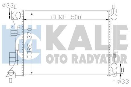 HYUNDAI Радіатор охолодження i20, Solaris, Veloster, Kia Rio III 1.25/1.6 10- Kale 342285