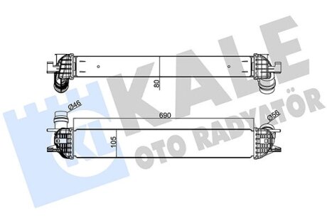 RENAULT Інтеркулер Laguna III 1.5/2.0dCi 07- Kale 342385