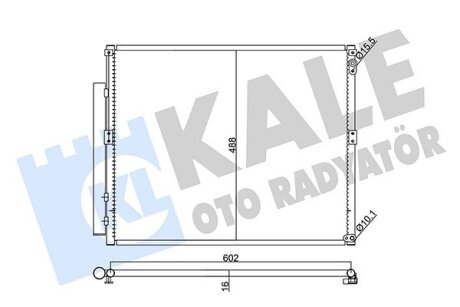 TOYOTA Радіатор кондиціонера (конденсатор) FJ Cruiser,Land Cruiser Prado 120 02- Kale 342470