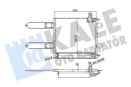 VW Радіатор кондиціонера (конденсатор) Polo 94- Kale 342930