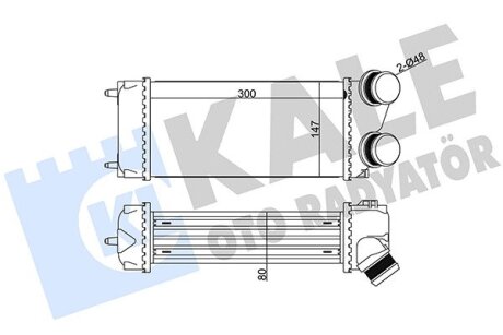 CITROEN Інтеркулер C4 I,Grand Picasso,Peugeot 307 1.6HDI 04- Kale 344000