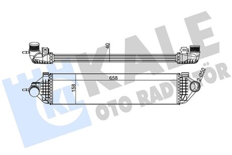 FORD Інтеркулер C-Max II,Focus III,Kuga II,Transit Connect 1.6 10- Kale 344915