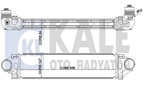 FORD Інтеркулер Mondeo IV, S-Max 2.5 06-, LANDROVER Discovery Sport, Freelander II, Range Rover Evoque Kale 344930