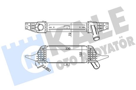 HYUNDAI Інтеркулер H-100 2.5TD 06- Kale 344940