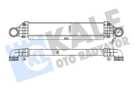 Інтеркулер W211 200/220CDI 02- Kale 344975