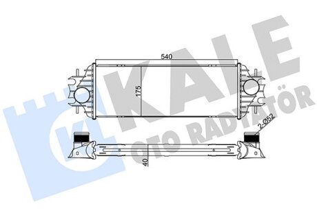 RENAULT Інтеркулер Trafic II, Opel Vivaro, Nissan Primastar 1.9dCi 01- Kale 345045 (фото 1)