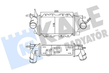 OPEL Інтеркулер Vectra B 2.0/2.2DTI 97- Kale 345050