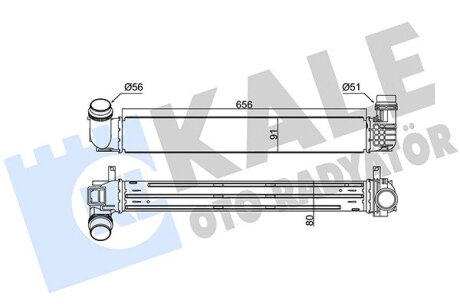 RENAULT Інтеркулер Fluence,Grand Scenic III,Megane III 1.5dCi 08- Kale 345110