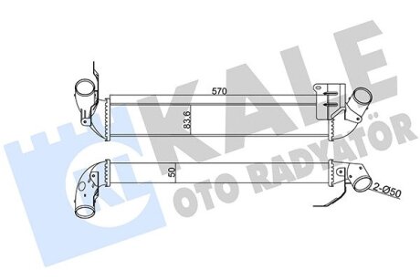 RENAULT Інтеркулер CLIO II 1.5 03- Kale 345120