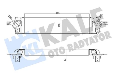 NISSAN Інтеркулер X-Trail 2.0dCi 07-, Renault Koleos I 08- Kale 345125