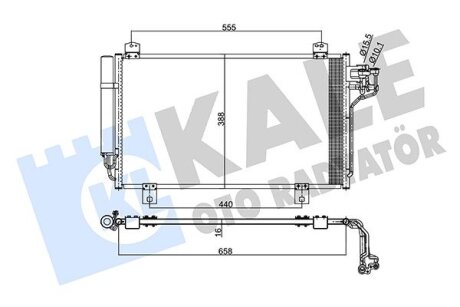 MAZDA Радіатор кондиціонера (конденсатор) Mazda 3/6 12- Kale 345495