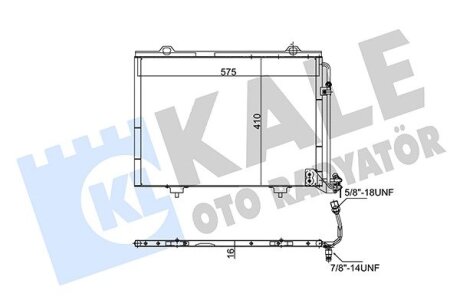 DB Радіатор кондиціонера W202, Chrysler Crossfire Kale 345510