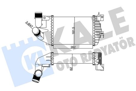 OPEL Інтеркулер Astra H, Zafira B 1.3/1.9CDTI Kale 345800