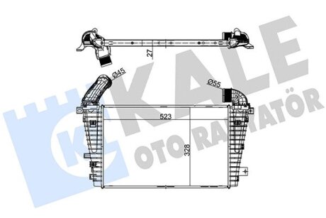 OPEL Інтеркулер Astra H 1.7CDTI 07- Kale 345900