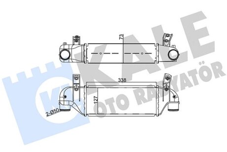 FORD інтеркулер Fiesta IV,Focus 1.8D/TDCi 95- Kale 346500