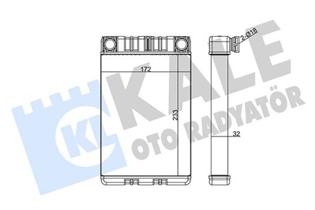 DB Радіатор опалення C-Class W203, G-Class W463 Kale 346625