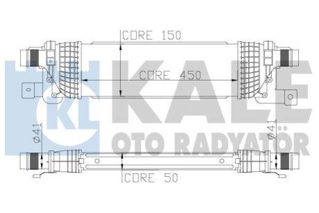 FORD Інтеркулер Fiesta V,Fusion,Mazda 2 1.4/1.6TDCi 01- Kale 346800