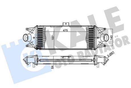 FIAT Інтеркулер Daily III, IV 2.3/3.0d 06- Kale 347200