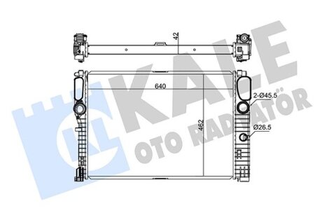 DB Радіатор охолодження W211 280/420CDI 02- Kale 347275