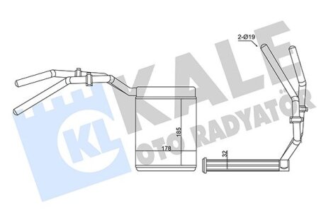 FORD Радіатор опалення C-Max, Focus, Kuga I, Mazda 3/5, Volvo Kale 347390