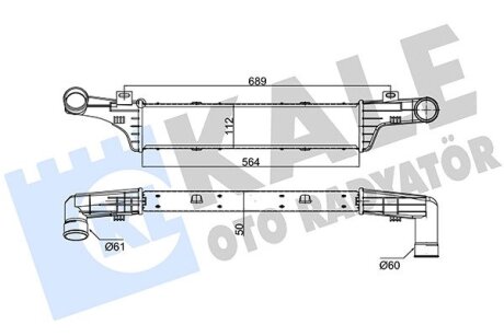 DB інтеркулер W210 2.0/2.9TD Kale 347400