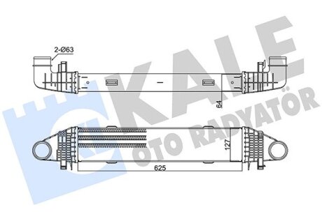 DB Интеркулер W204 C180/200CDI 07- Kale 347700