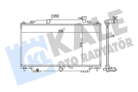 MAZDA Радіатор охолодження Mazda 3 1.5/2.0 13- Kale 347915