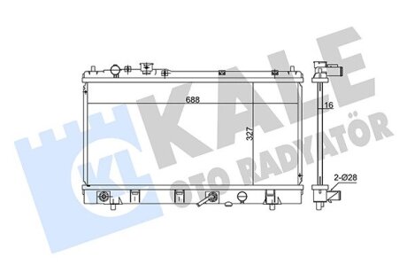 MAZDA радіатор охолодження 323 F VI 1.6/1.9 98- Kale 348635