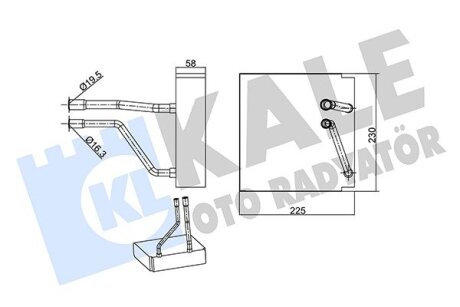 FORD Випарник кондиціонера Fiesta V, Fusion 03- Kale 349995