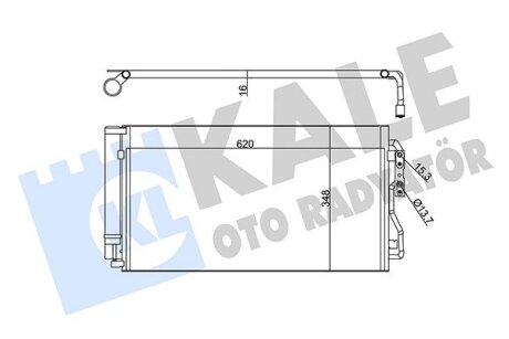 BMW Радіатор кондиціонера (конденсатор) 1 F20,2,3 F30,4,i3,i8 Kale 350530