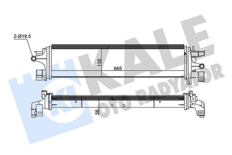 FORD Інтеркулер C-Max, Focus III, Kuga II, Transit Connect 1.5 Kale 350805