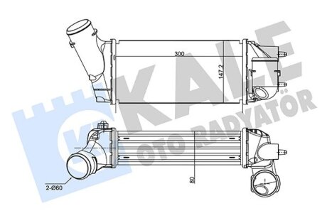 CITROEN Інтеркулер C4 I,Picasso,Peugeot 307/308 2.0HDI Kale 350845