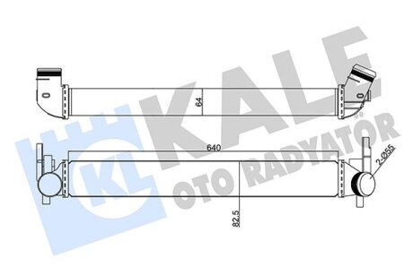 VW інтеркулер Audi A1,Polo,Skoda Fabia II,Rapid,Roomster 1.2/1.6TDI 09- Kale 350870