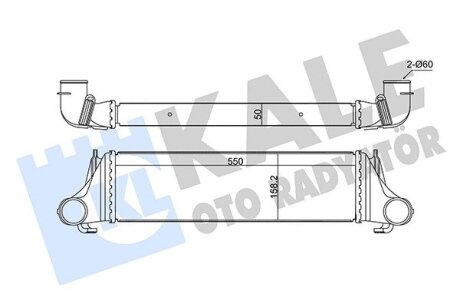 BMW Інтеркулер X5 E53 3.0d 01- Kale 350955