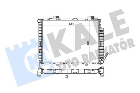 DB Радіатор охолодження W210 2.0/2.3 95- Kale 352000