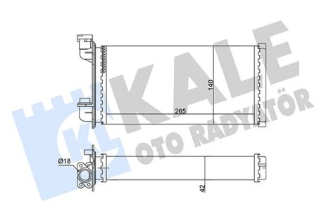 BMW Радіатор опалення 3 E30 83- Kale 352040