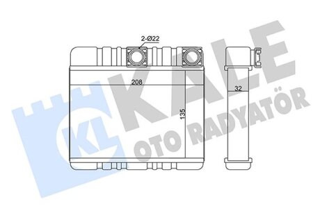 BMW Радіатор опалення 3 E46, X3 E83 Kale 352080