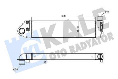 RENAULT Інтеркулер Megane II,Scenic II 1.9dCi 05- Kale 352470